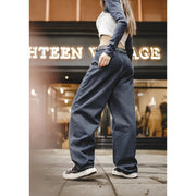 women's high waist denim pants, view 4 - MRSLM