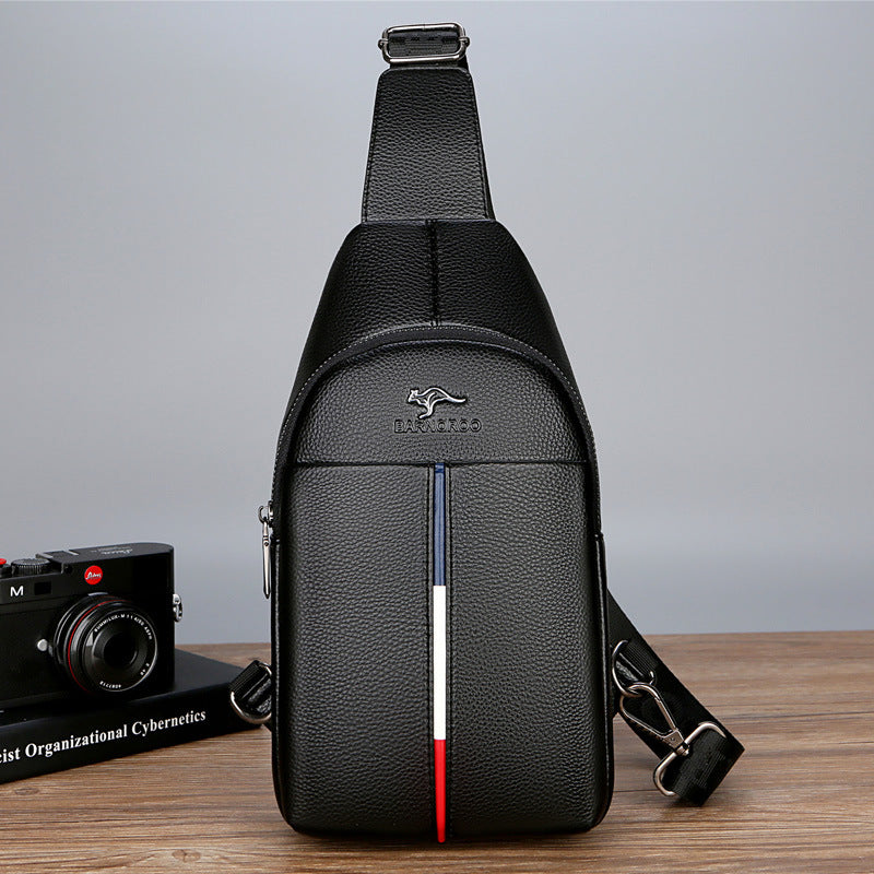 Lässiger kleiner Herren-Rucksack mit Brusttasche