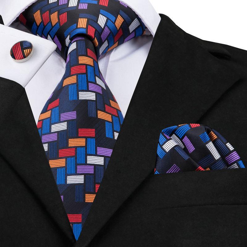 Handmade silk necktie set, view 3 - MRSLM