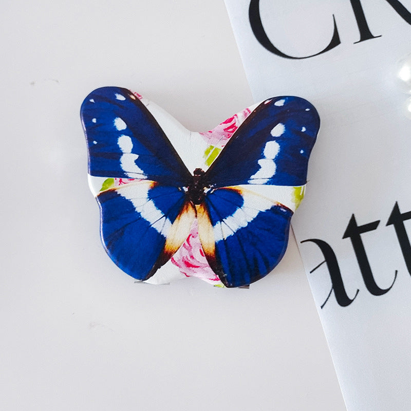 compact folding butterfly makeup mirror, view 9 - MRSLM