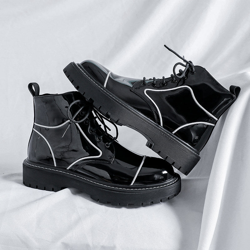 vintage ankle boots with zipper, view 9 - MRSLM