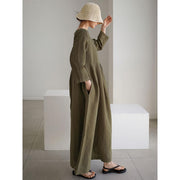 cotton linen maxi dress, view 8 - MRSLM