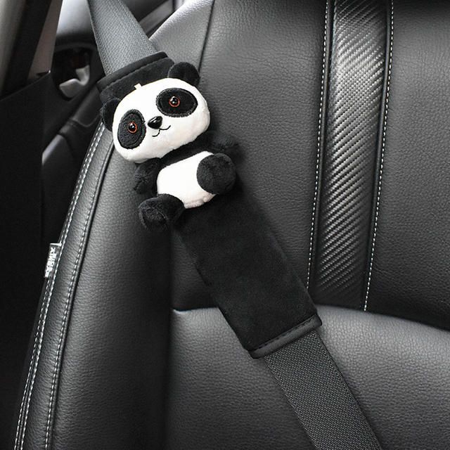 panda seatbelt cushion, view 4 - MRSLM