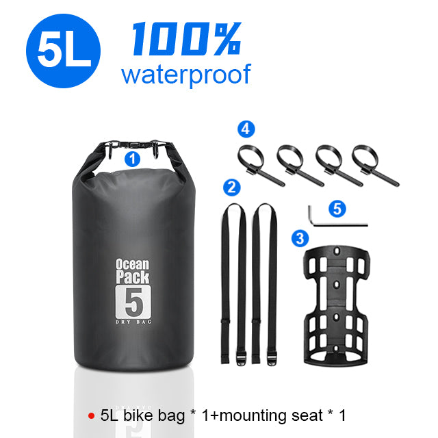 waterproof bike fork bag, view 3 - MRSLM