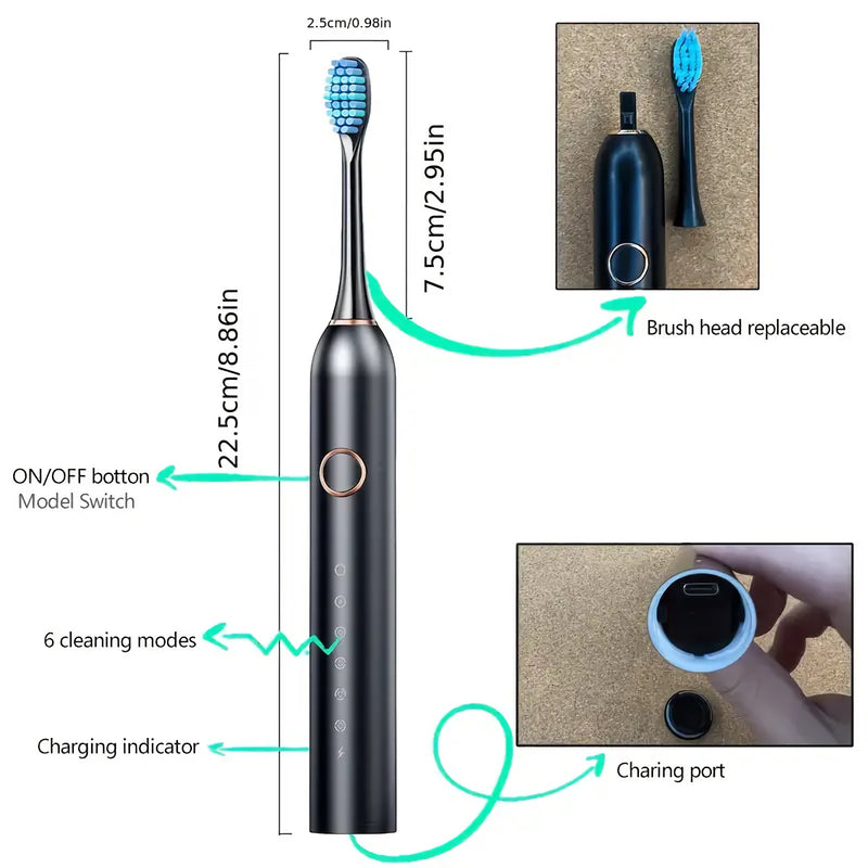 electric toothbrush, view 8 - MRSLM