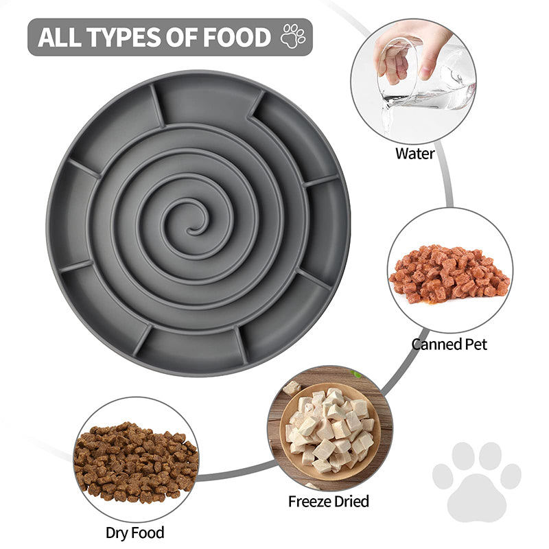 silicone slow feeder dog bowl, view 7 - MRSLM