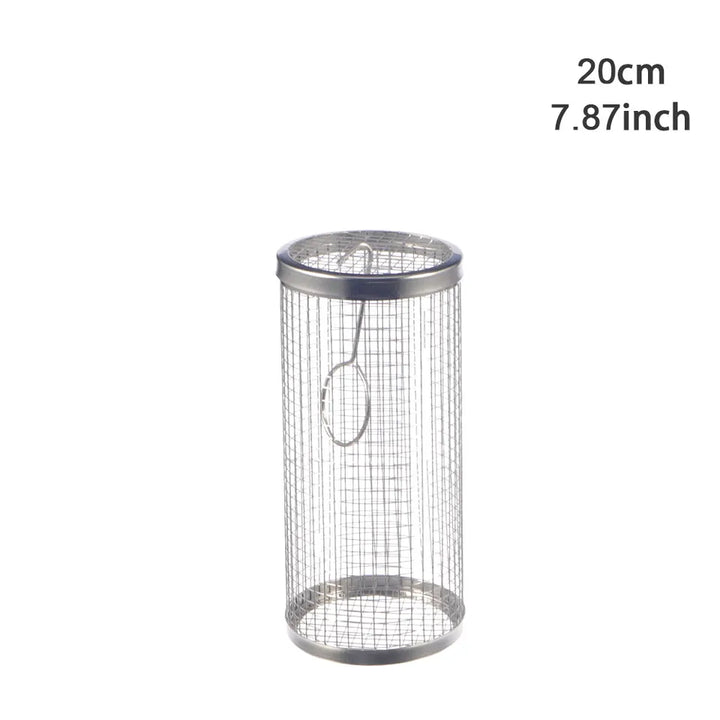 Stainless Steel Rolling BBQ Basket