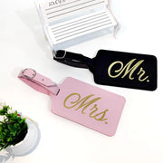 Mr. and Mrs. couples luggage tags, view 4 - MRSLM