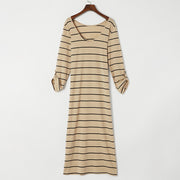 Striped pullover dress, view 4 - MRSLM