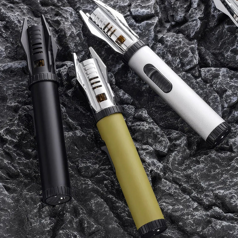 Windproof torch lighter with rotating head, view 7 - MRSLM