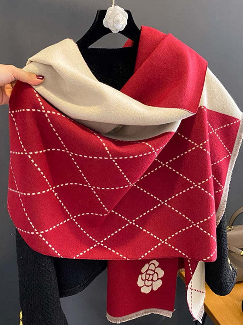 Thick warm imitation cashmere scarf, view 7 - MRSLM