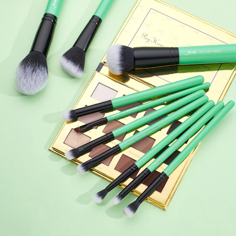 10-piece citrus makeup brush set - MRSLM