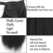 long straight ponytail hair extension, view 8 - MRSLM