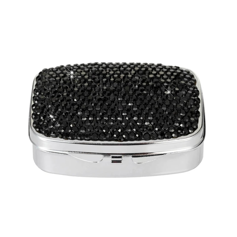 crystal diamond travel pill organizer, view 11 - MRSLM