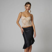 Y2K spaghetti strap crop top, view 4 - MRSLM