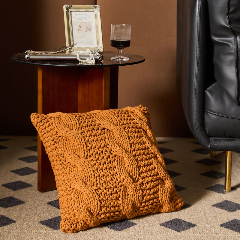 chunky knit throw pillow, view 7 - MRSLM