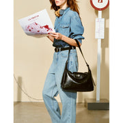 leather tote crossbody bag, view 11 - MRSLM