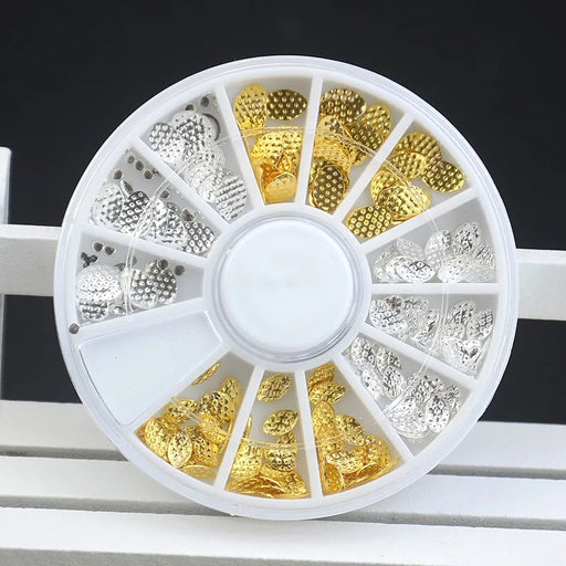 metal flower nail art decoration wheel - MRSLM