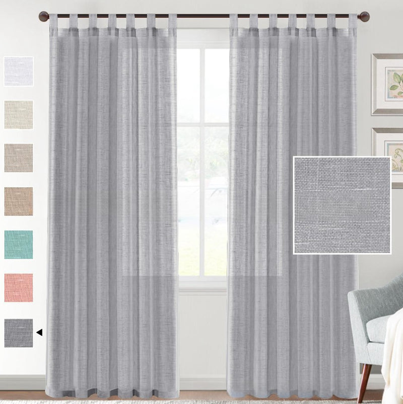 linen yarn curtain, view 4 - MRSLM