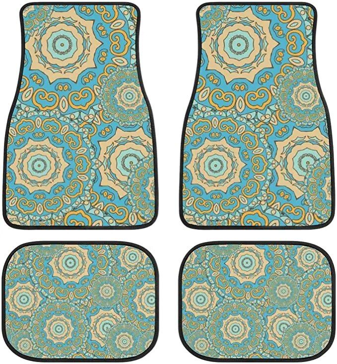 strawberry print car floor mat, view 4 - MRSLM