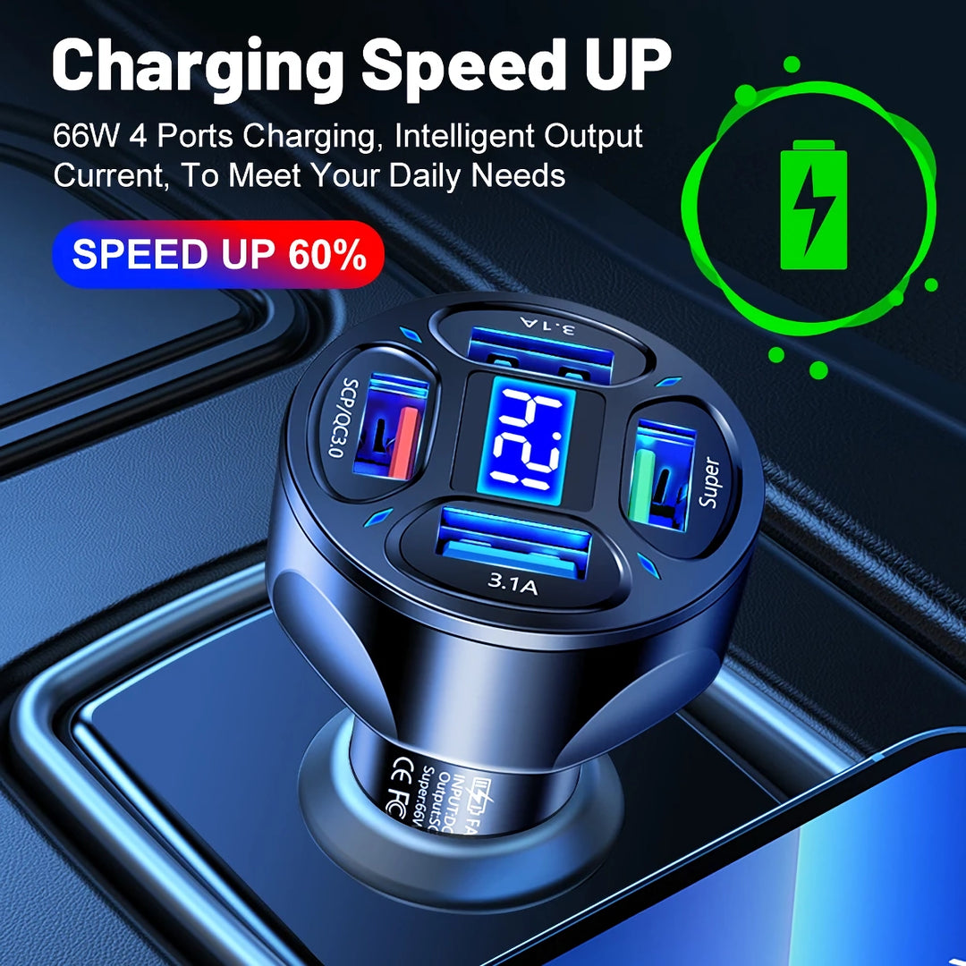 3 Ports USB Car Charger