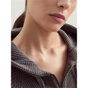 beaded zipper cotton cardigan, view 5 - MRSLM