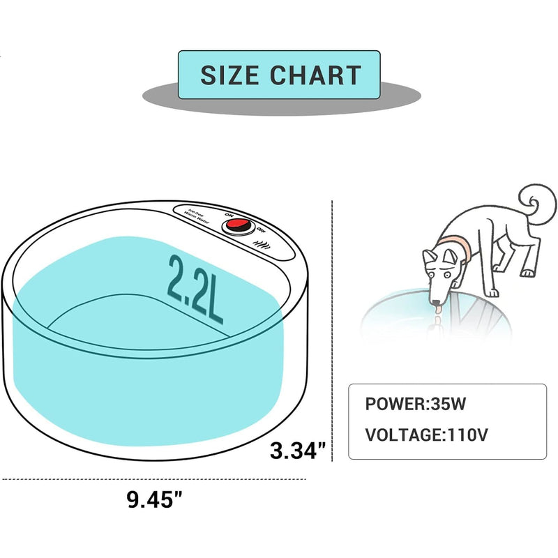 heated pet water bowl, view 7 - MRSLM