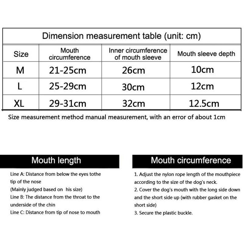 breathable anti-barking dog muzzle, view 6 - MRSLM