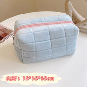 soft fur cosmetic storage bag, view 2 - MRSLM