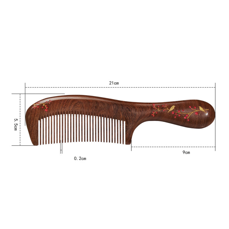 natural sandalwood comb, view 10 - MRSLM