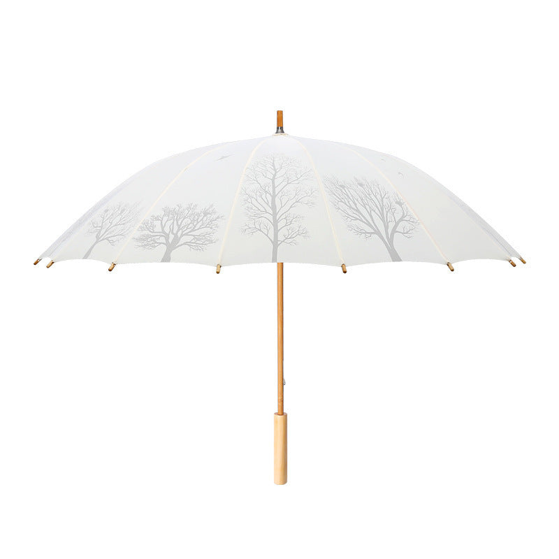 Windfester langer Regenschirm