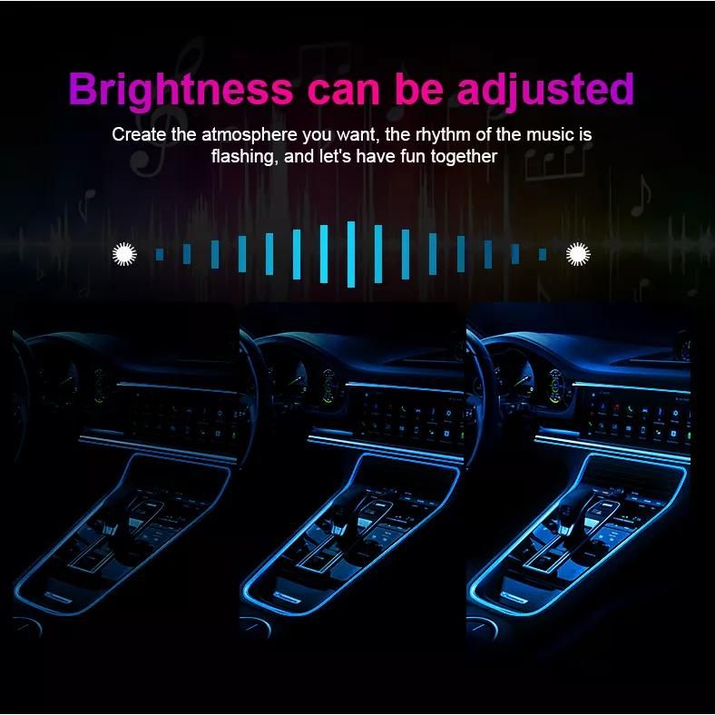 USB RGB LED strip for car interior, view 5 - MRSLM