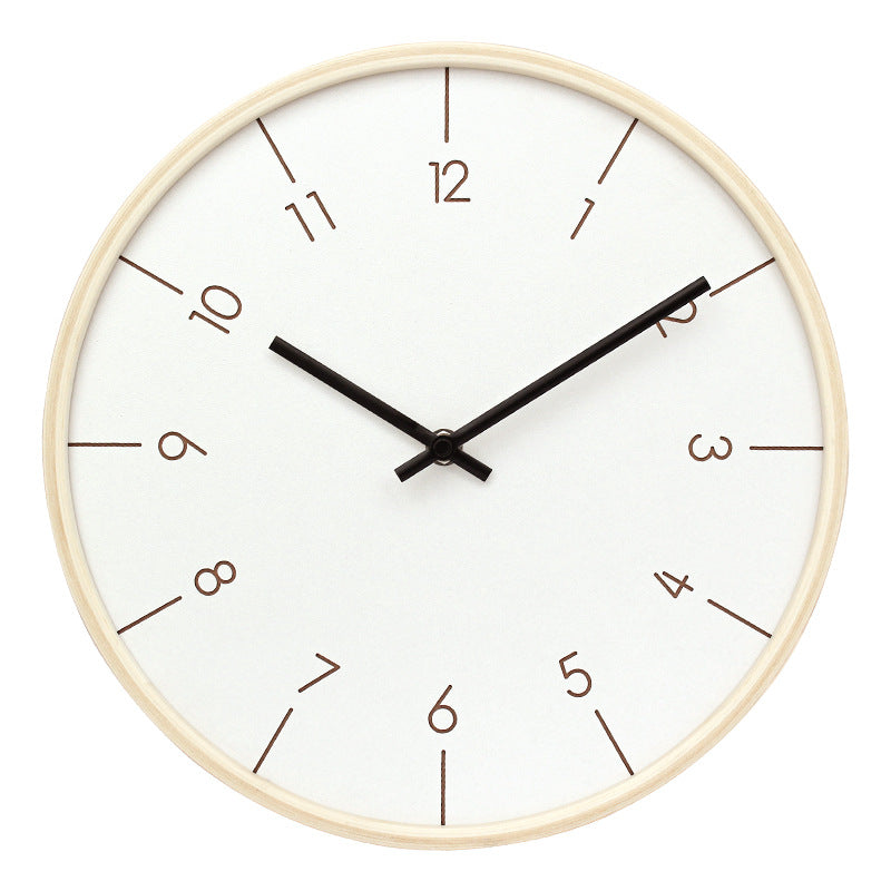decorative wooden wall clock, view 4 - MRSLM