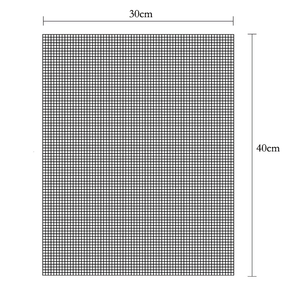 Reusable Non-stick BBQ Grill Mat - Heat Resistant PTFE Cooking Pad