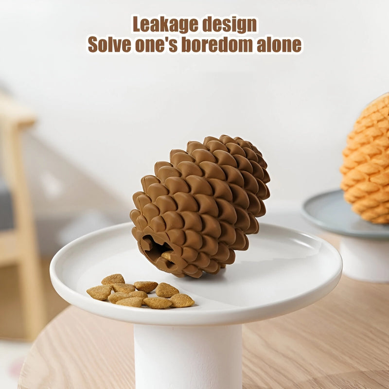 interactive pineapple dog chew toy, view 5 - MRSLM