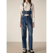 denim two-piece set, view 2 - MRSLM