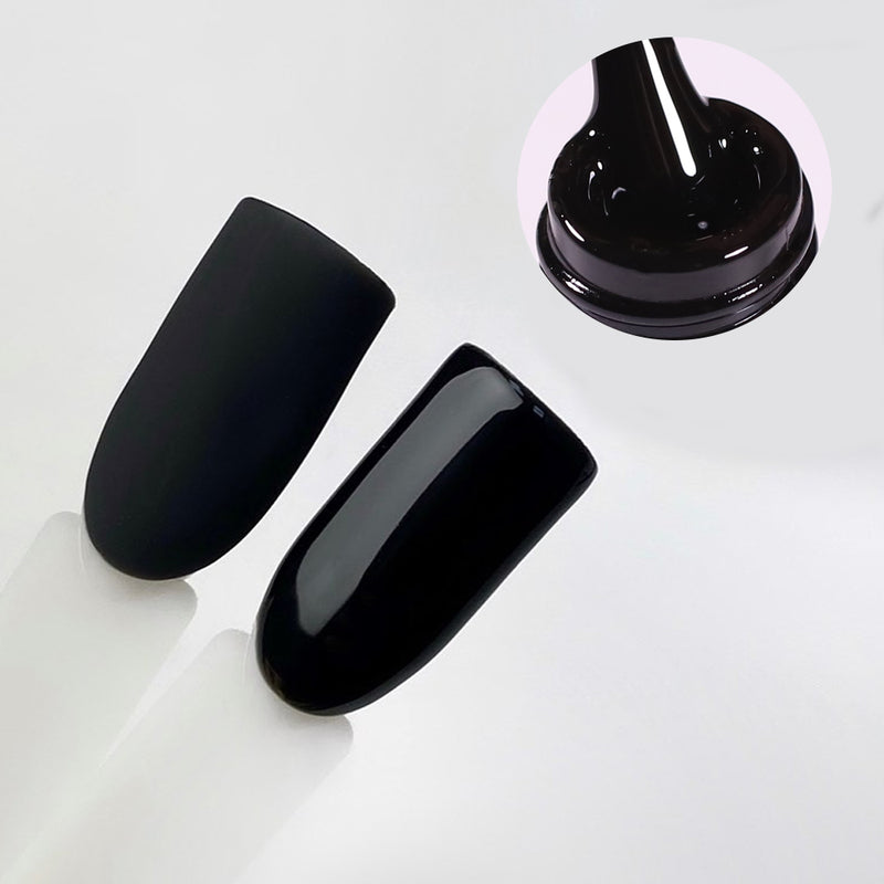black gel nail polish, view 4 - MRSLM