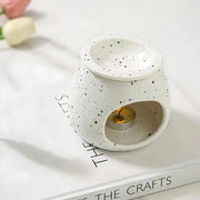 ceramic spotted glazed aroma burner, view 4 - MRSLM