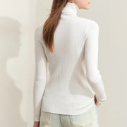 women's turtleneck sweater, view 9 - MRSLM