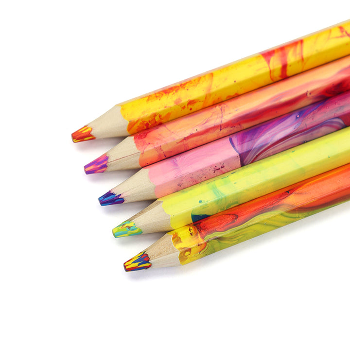 4-Color Mixed Lead Pencils Set – Thick Core Colored Pencils