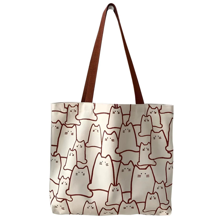 Cat Canvas Handbag