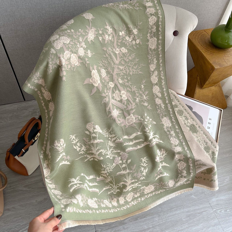 imitation cashmere tassel scarf, view 6 - MRSLM