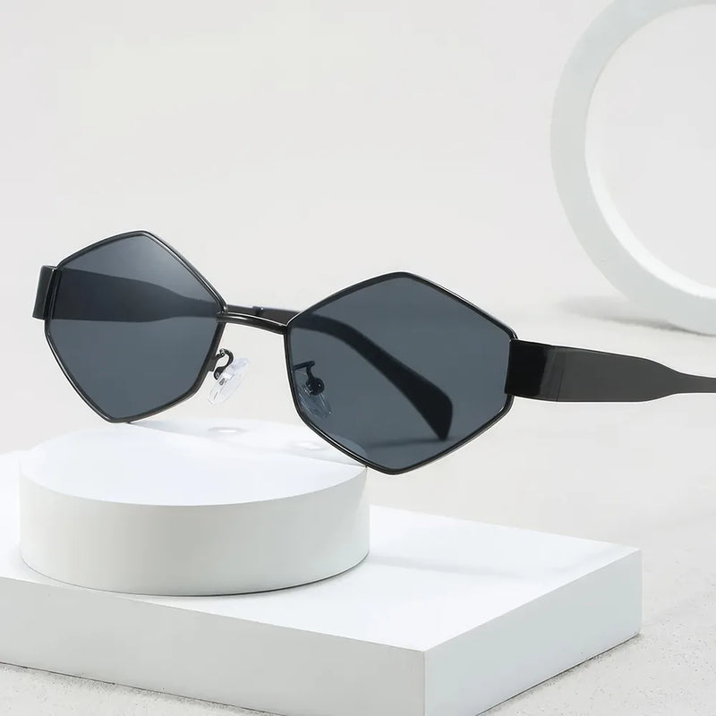 fashion polygonal sunglasses - MRSLM