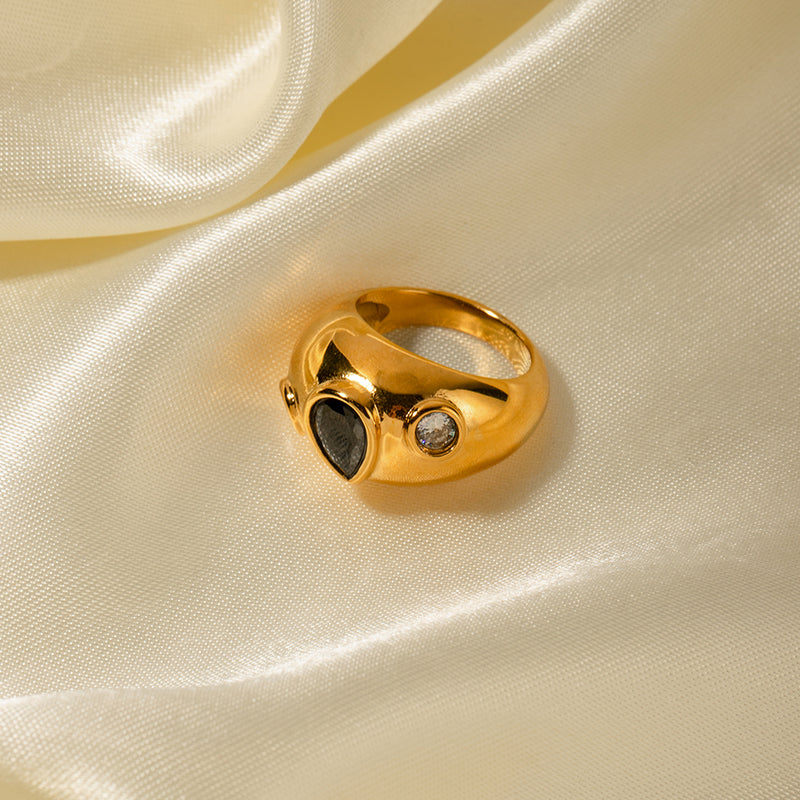black diamond ring, view 7 - MRSLM