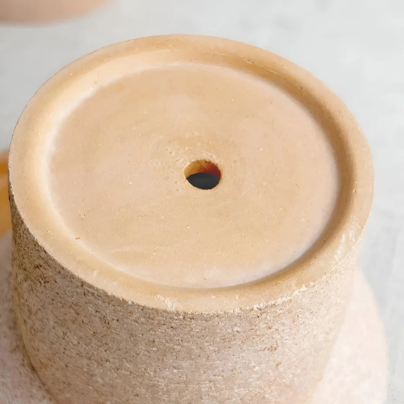 terracotta water pipe planter with tray, view 7 - MRSLM