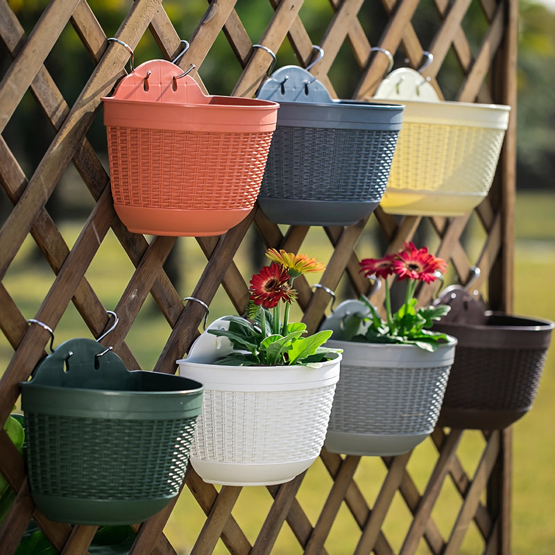modern hanging flower basket set, view 8 - MRSLM