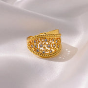 mini zircon stainless steel ring, view 5 - MRSLM