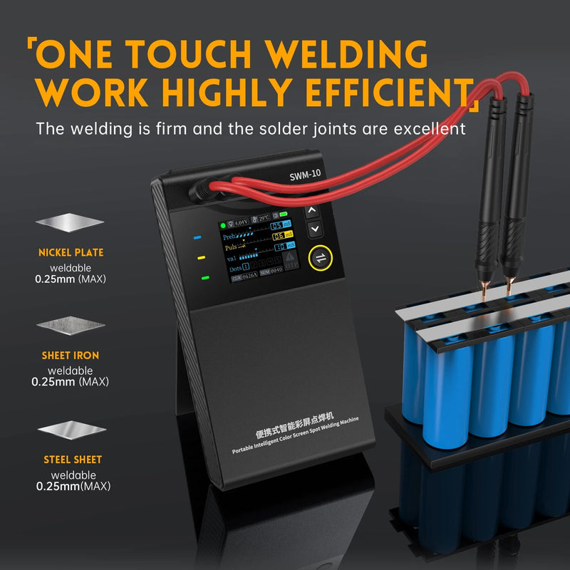 portable battery spot welder, view 4 - MRSLM