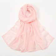 Plaid jacquard polyester scarf - MRSLM