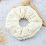 oversized pleated striped scrunchie, view 3 - MRSLM